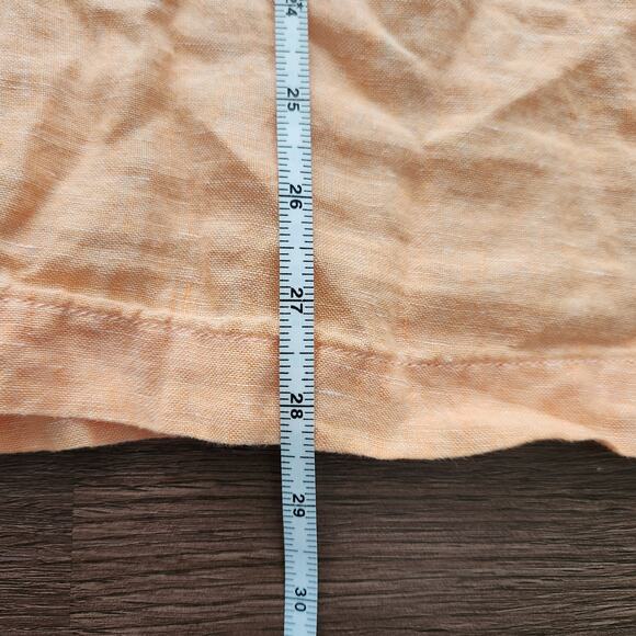 Tahari Linen‎ Oversized Top 1X Orange Lagenlook Beach Minimalist Coastal Grandma - Picture 6 of 6